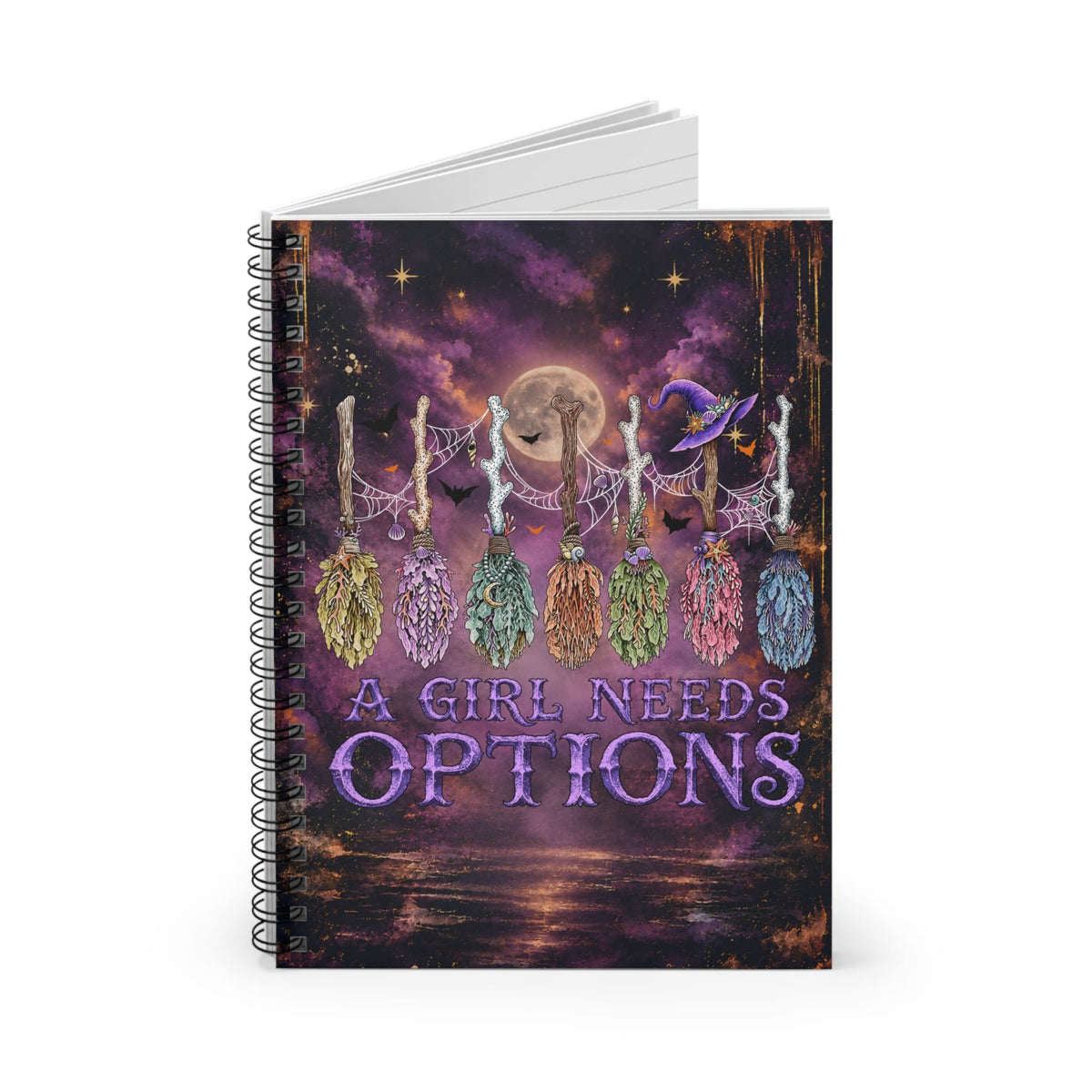 A Girl Needs Options Spiral Notebook