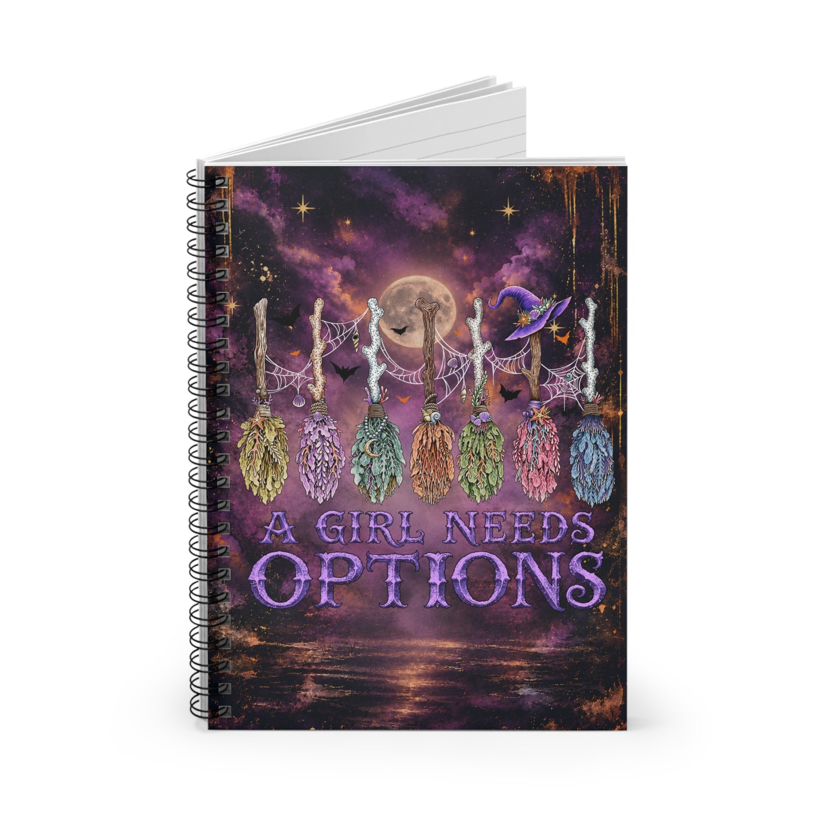A Girl Needs Options Spiral Notebook