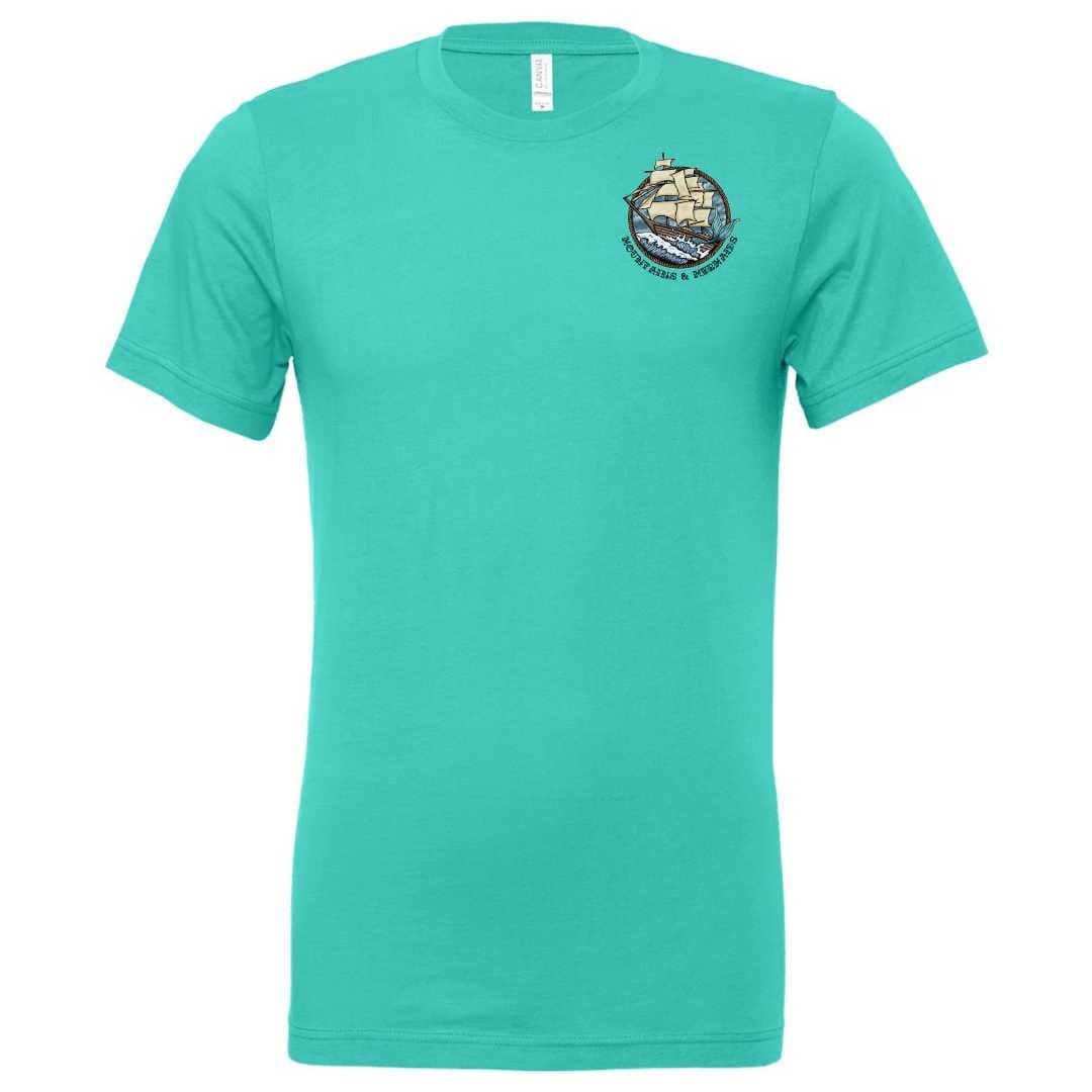 Uncharted Waters Short Sleeve T-Shirt (Teal)