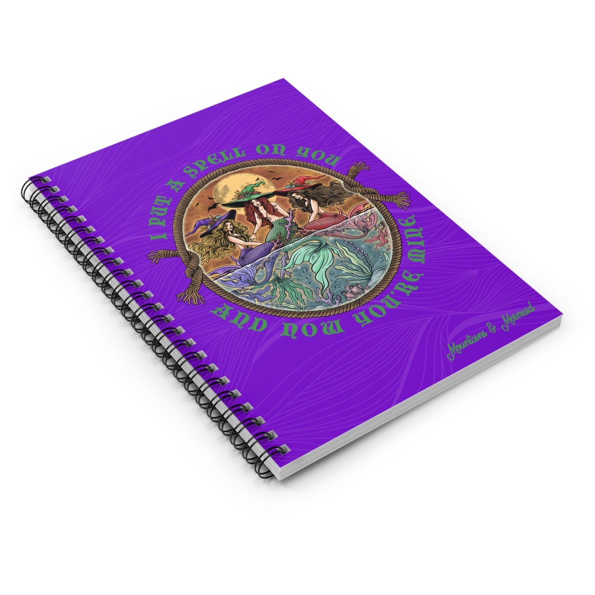 The Siren Sisters Spiral Purple Notebook - Ruled Line