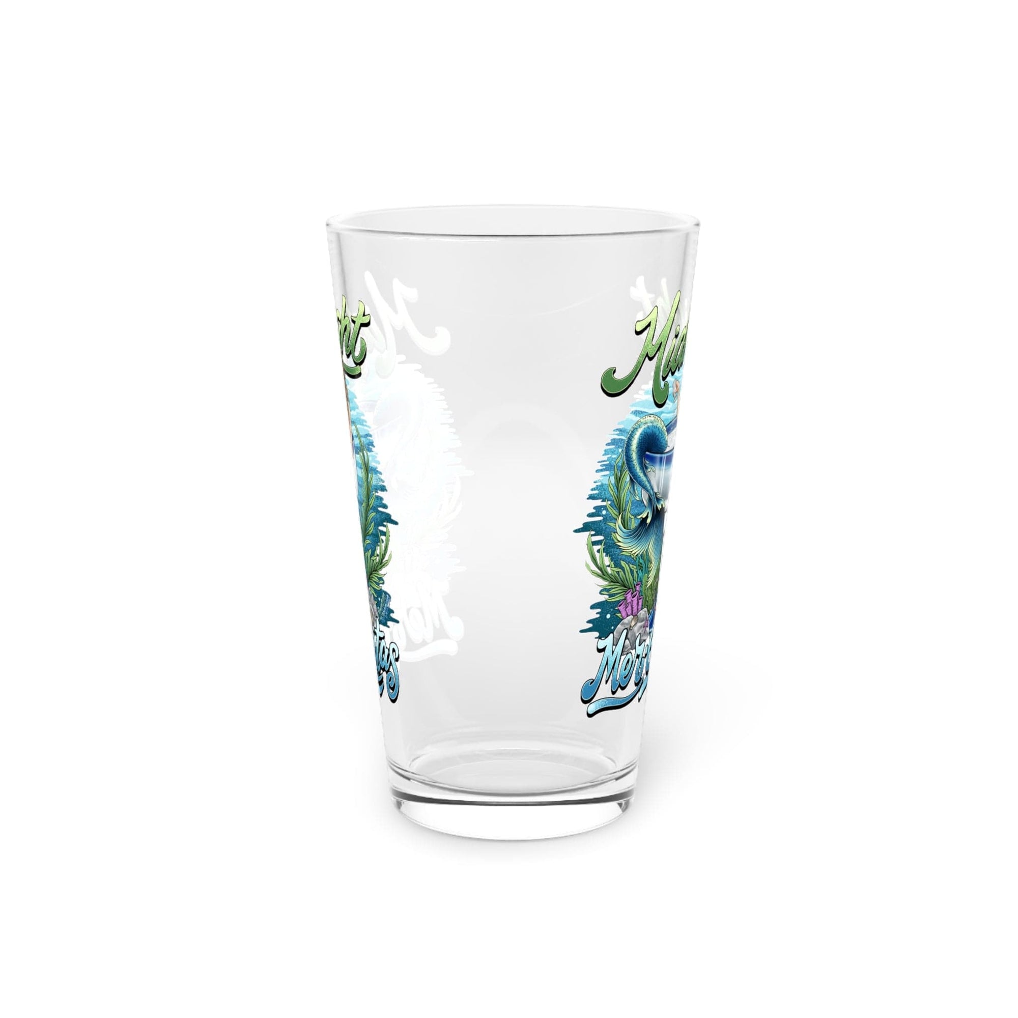 Midnight Mergaritas Pint Glass, 16oz - Mountains & Mermaids