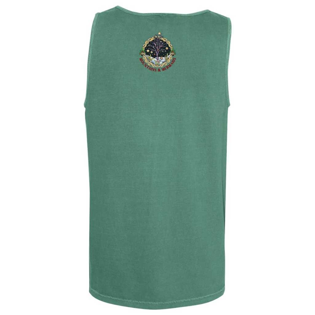 Christmas Mermaid Boyfriend Tank (Light Green)