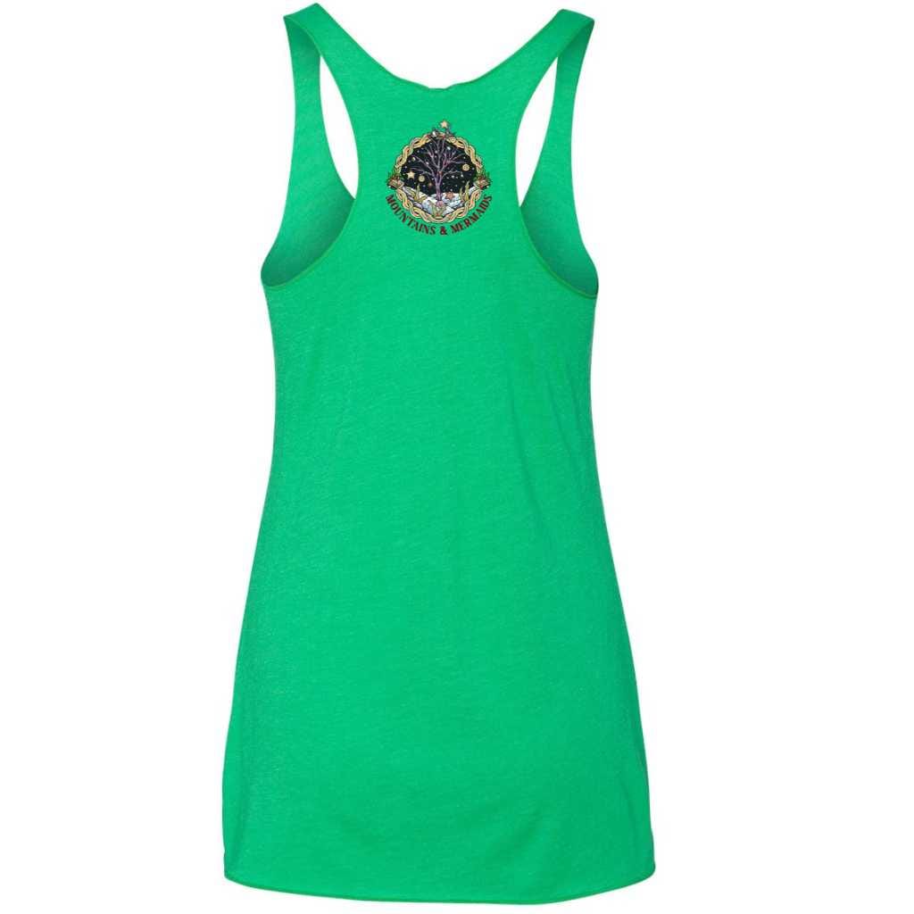 Christmas Mermaid Racerback Tank (Green)