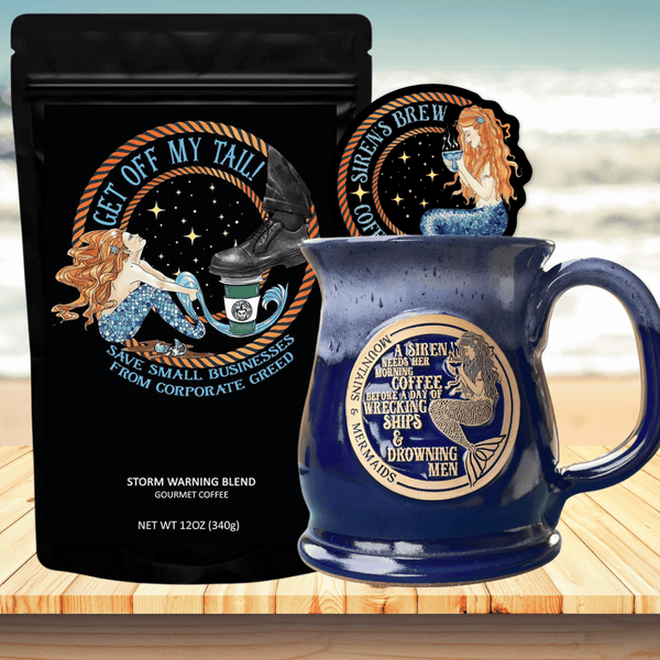 Brewing Coffee Outdoors - The Walking Mermaid