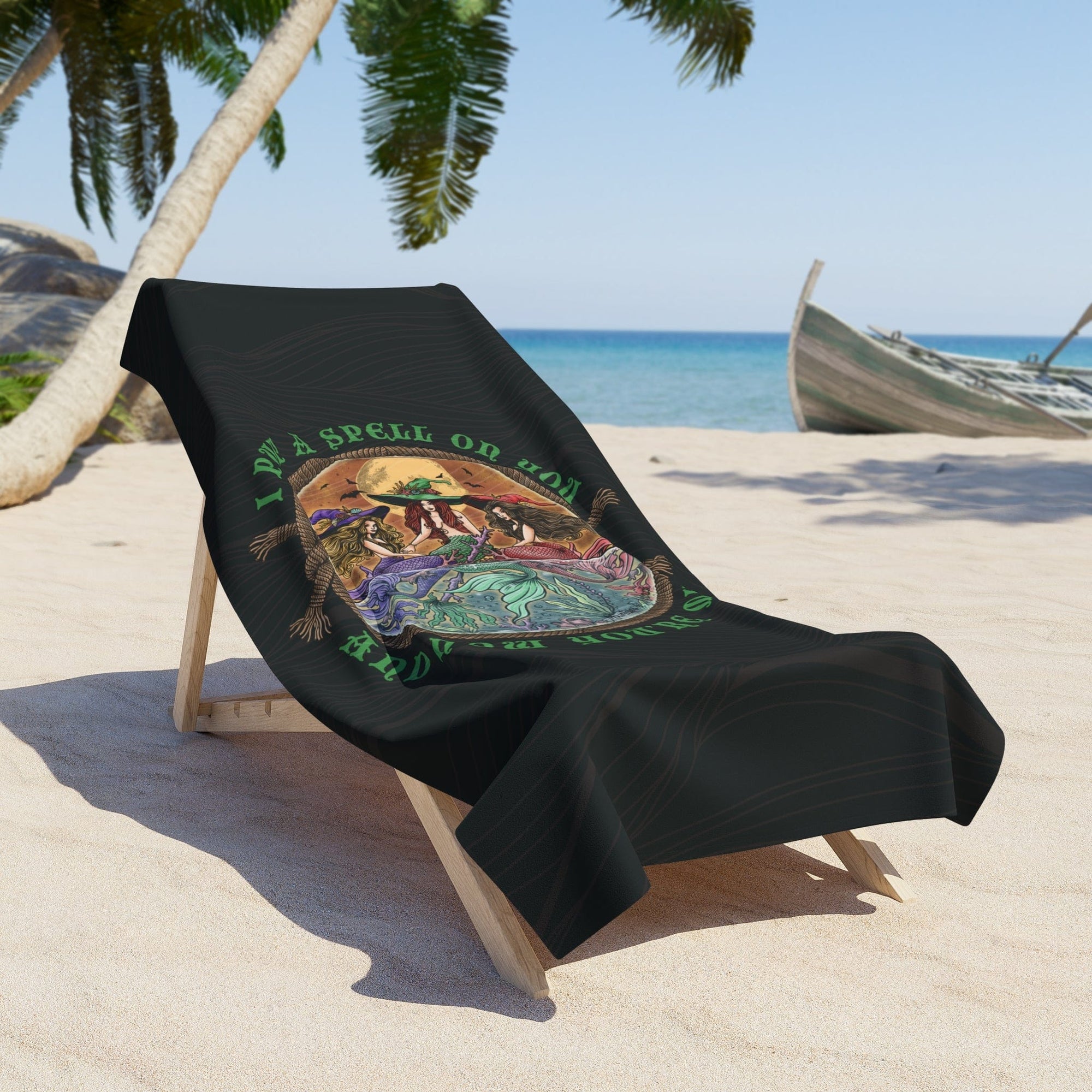 The Siren Sisters Midnight Beach Towel