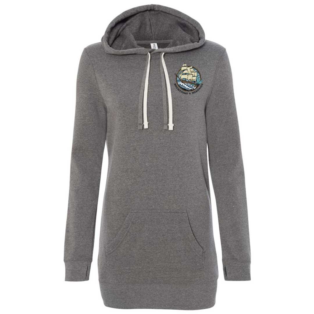 Uncharted Waters Hoodie Dress