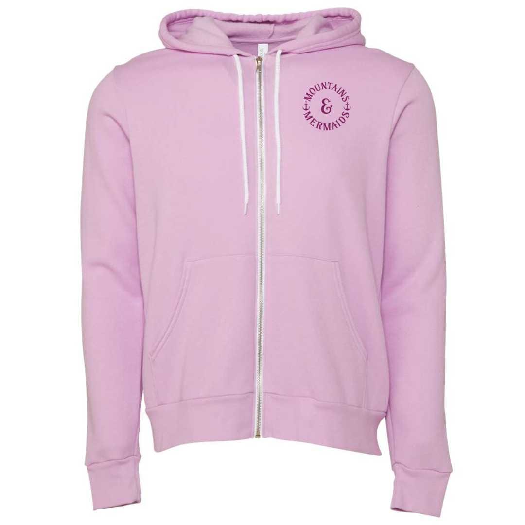 Siren's Grog Full Zip Fleece Hoodie (Lilac)