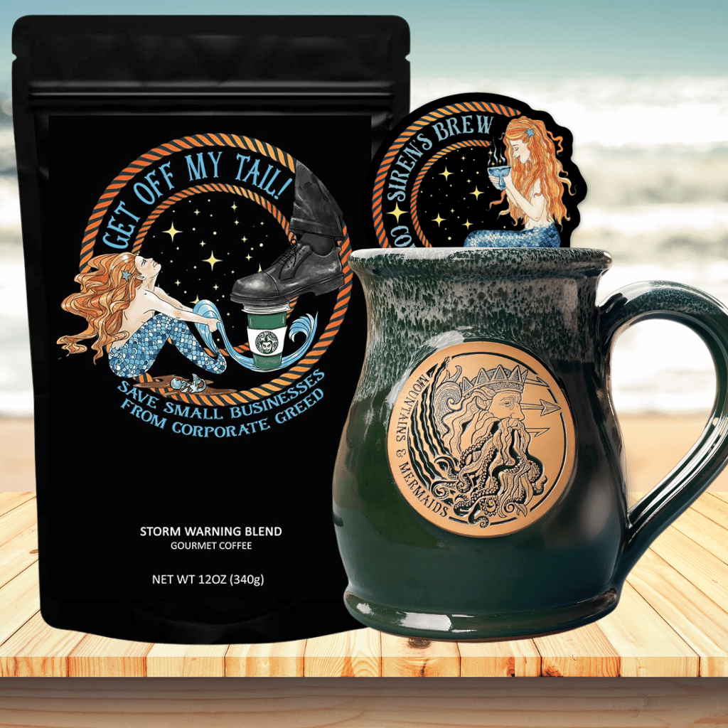 Salty Mermaid Pottery Mug