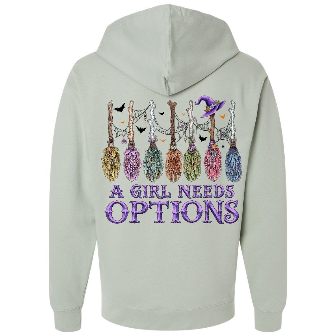 A Girl Needs Options Pullover Hoodie