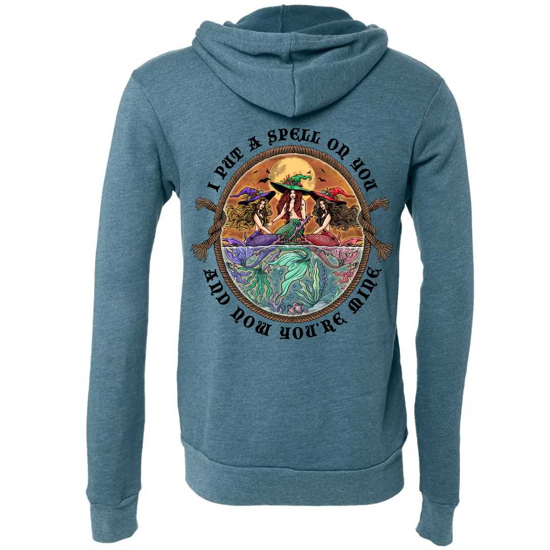 The Siren Sisters Full-Zip Fleece Hoodie (Deep Teal)