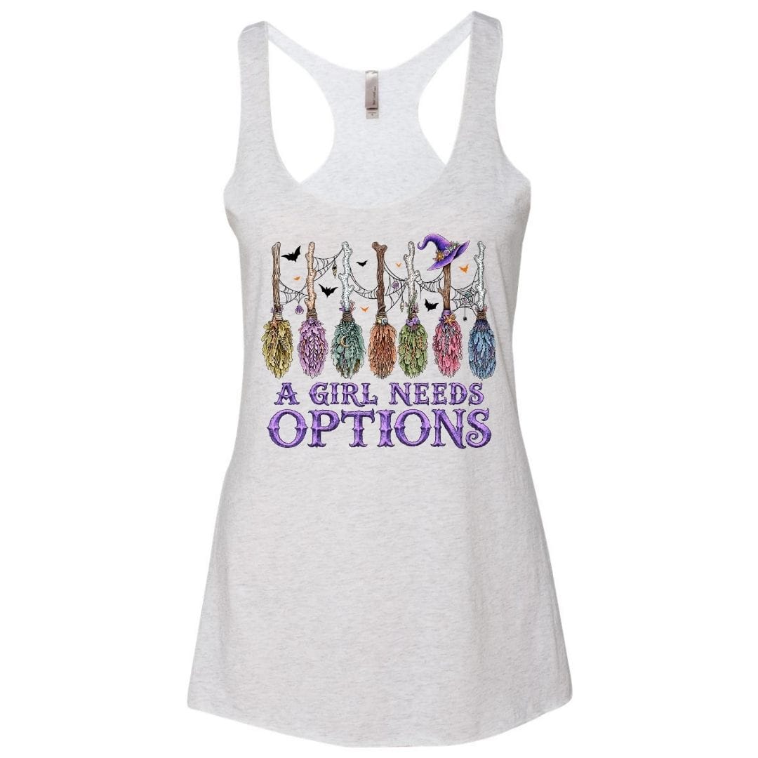 A Girl Needs Options Racerback Tank