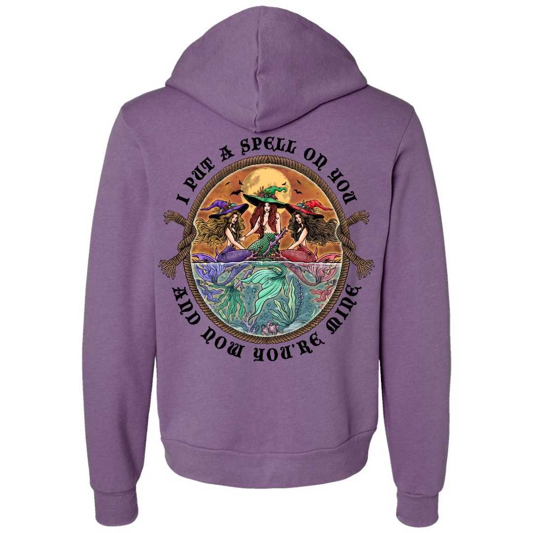 The Siren Sisters Full-Zip Fleece Hoodie (Heather Purple)