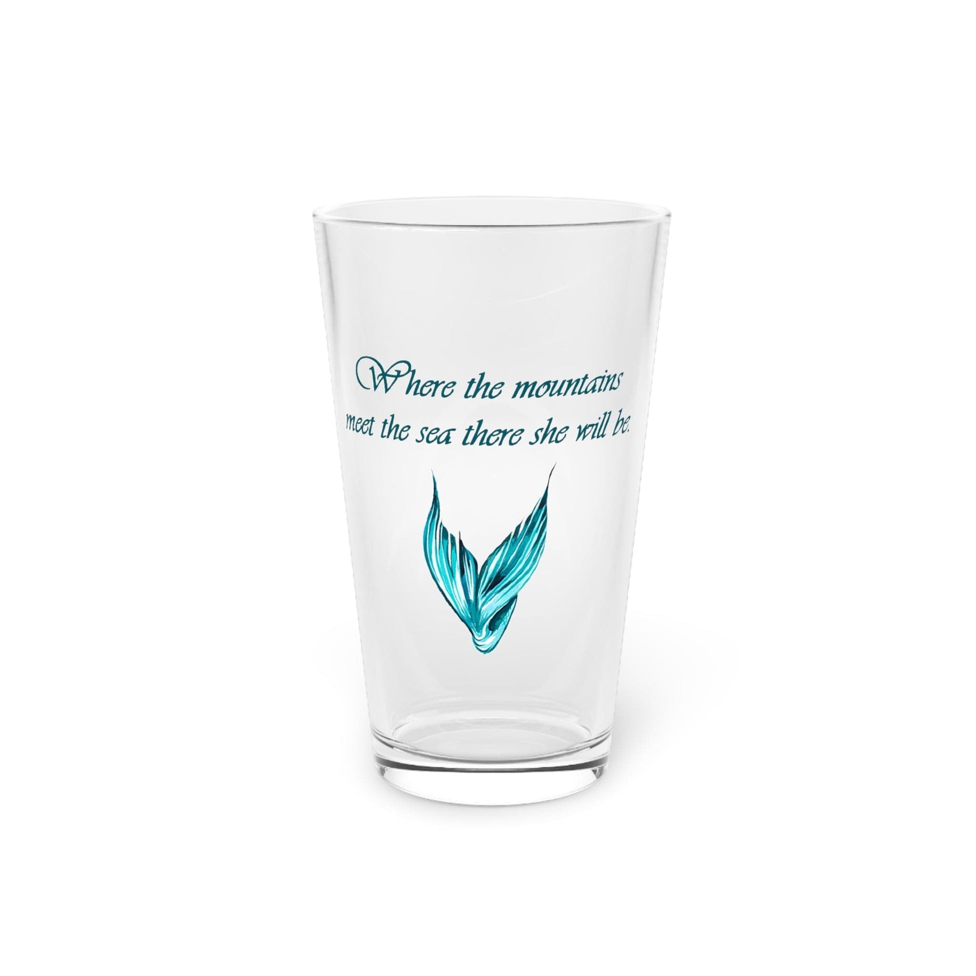 Mountain Mermaid, Pint Glass, 16oz - Mountains & Mermaids