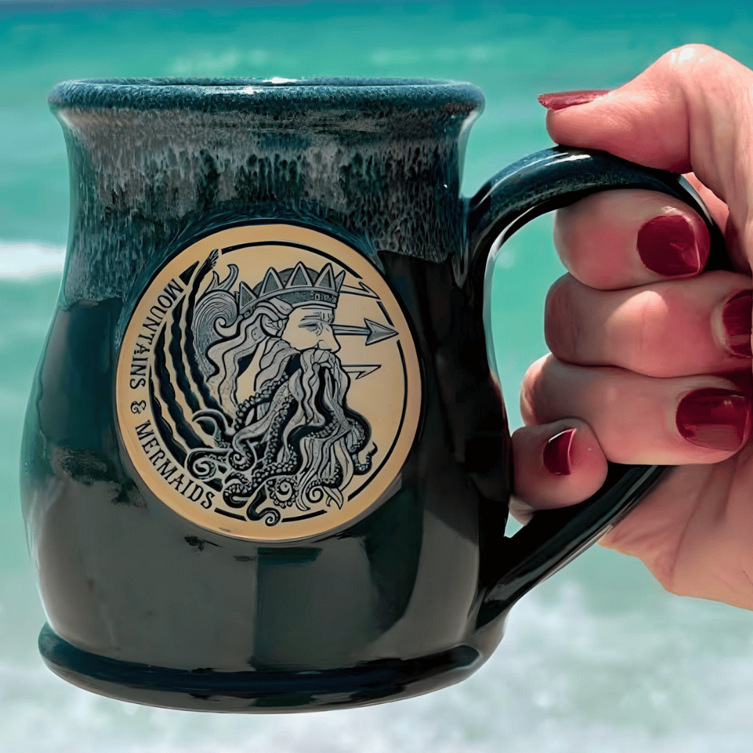Poseidon Pottery Mug - Mountains & Mermaids