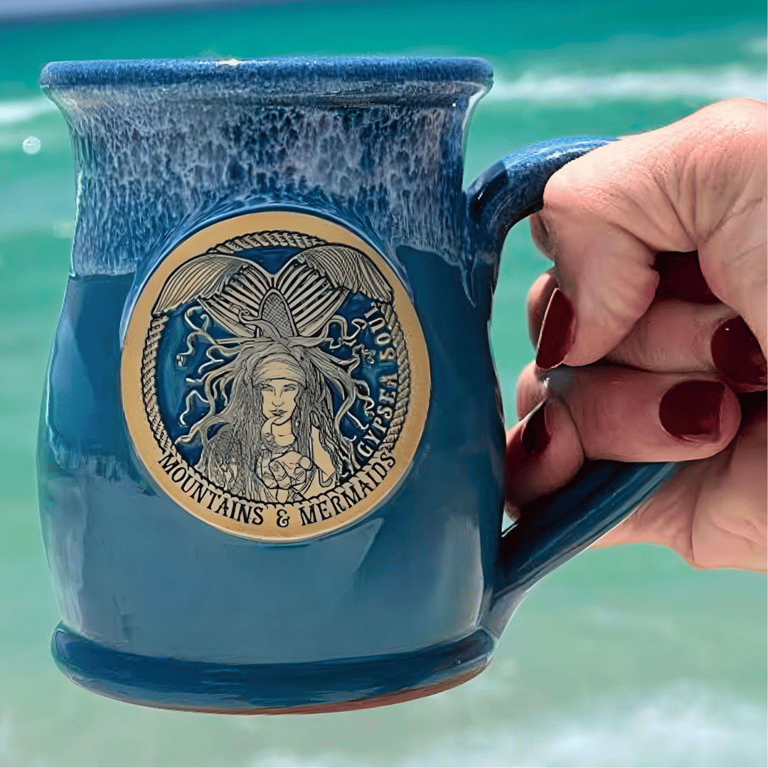 GypSea Soul Siren Pottery Mug - Mountains &amp; Mermaids