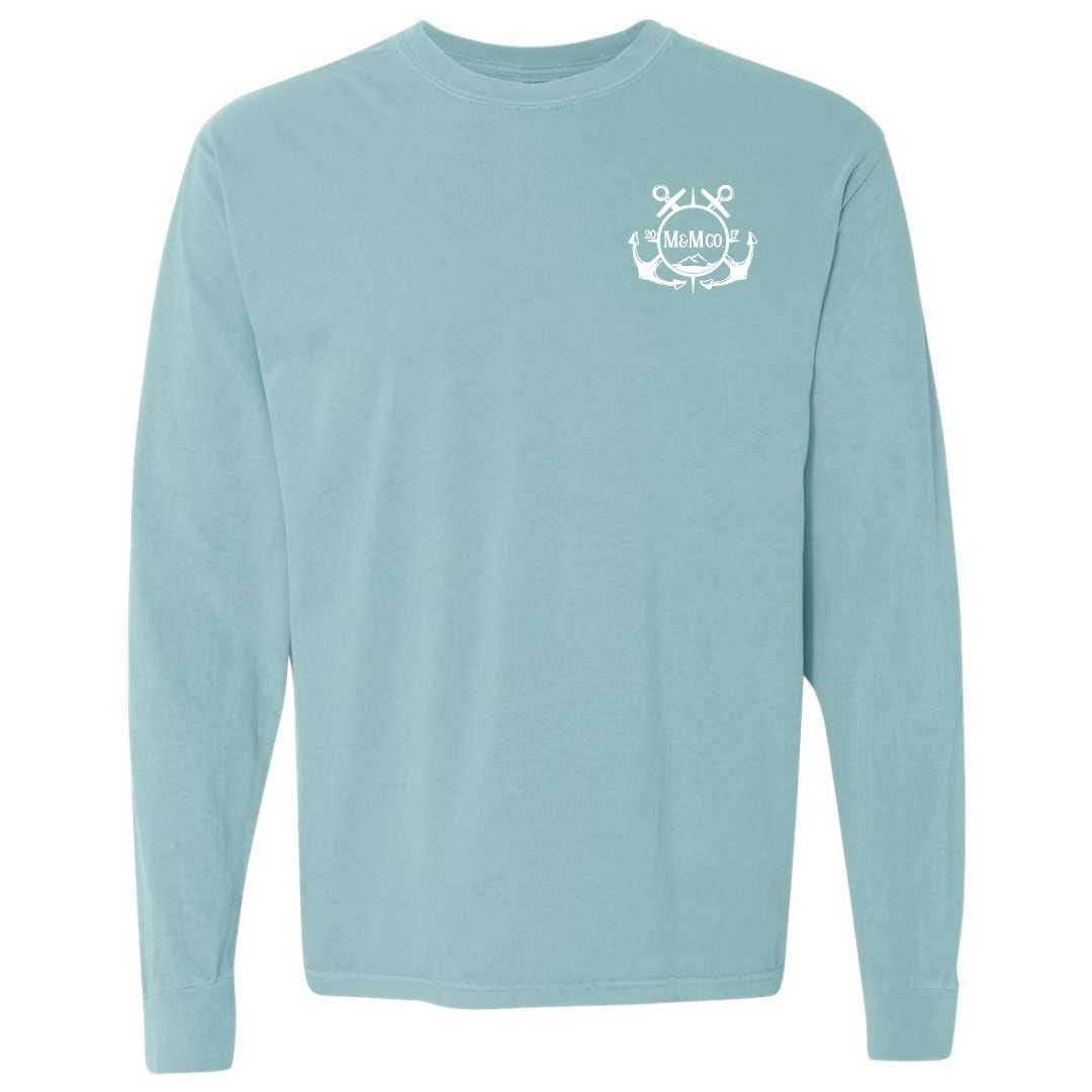 Black Harbor Long Sleeve T-Shirt (Chalky Mint) - Mountains & Mermaids