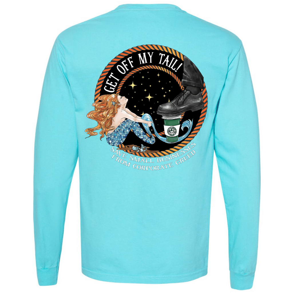 Get Off My Tail Unisex Long Sleeve T-Shirt - Mountains & Mermaids