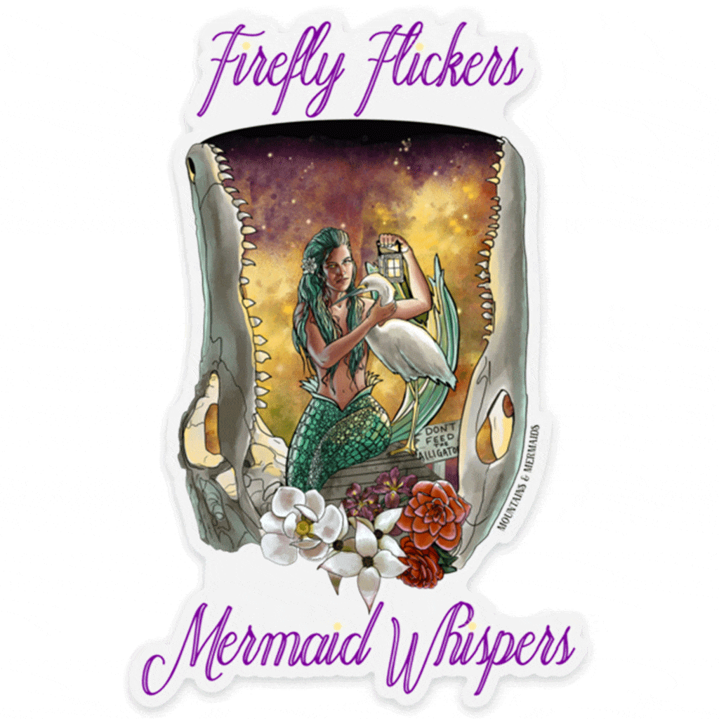 Bayou Mermaid Sticker - Mountains & Mermaids