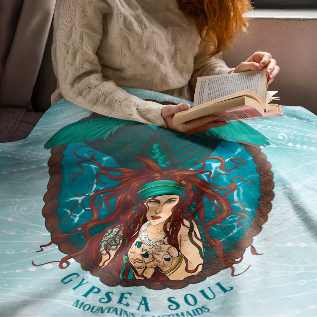 Gypsea Soul Plush Blanket - Mountains & Mermaids