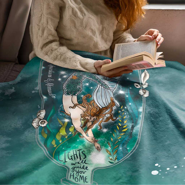 Brand New LitJoy top Magical Collection Harry Potter Mermaid Tapestry Plush Blanket