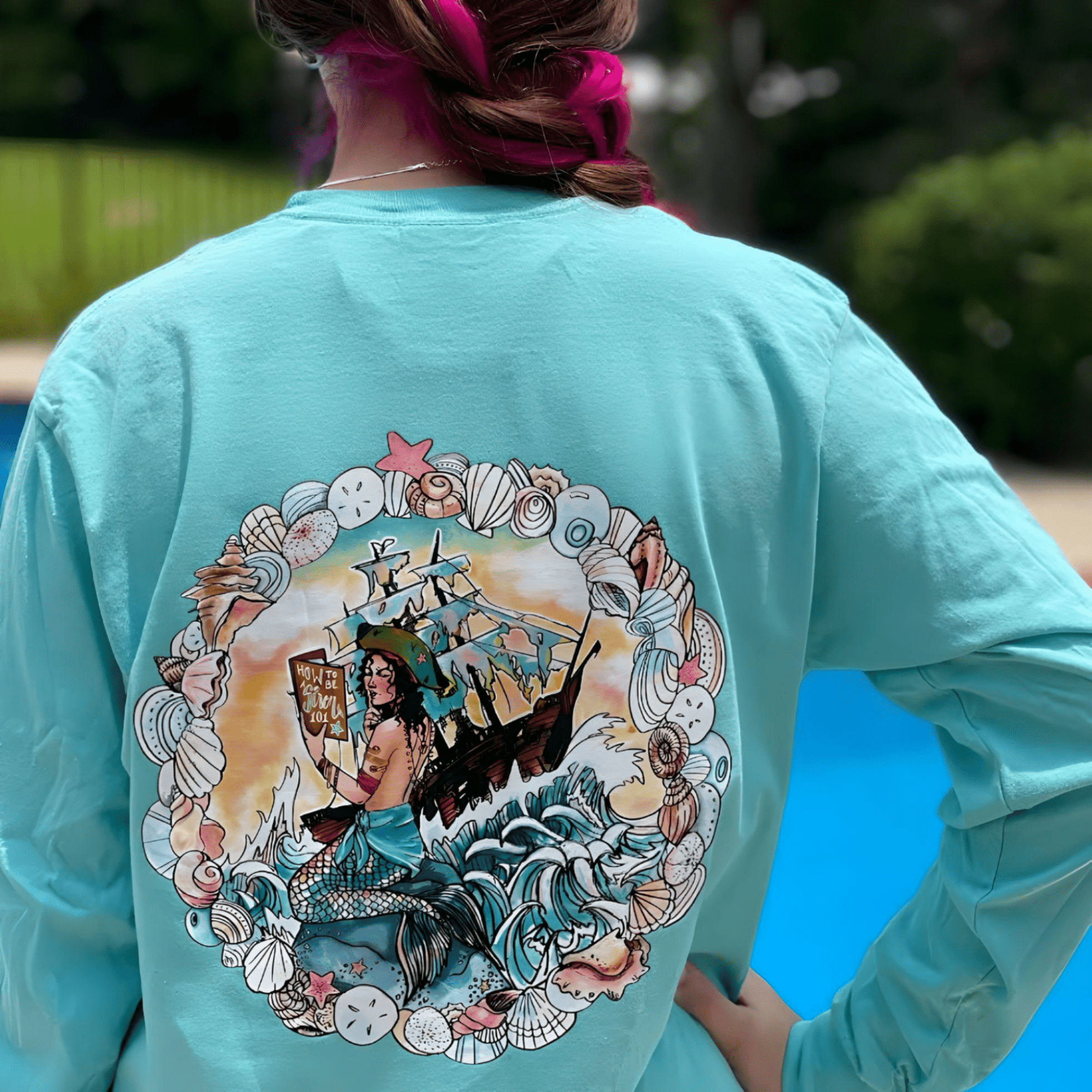 How To Be A Siren 101 Unisex Long Sleeve T-Shirt - Mountains & Mermaids