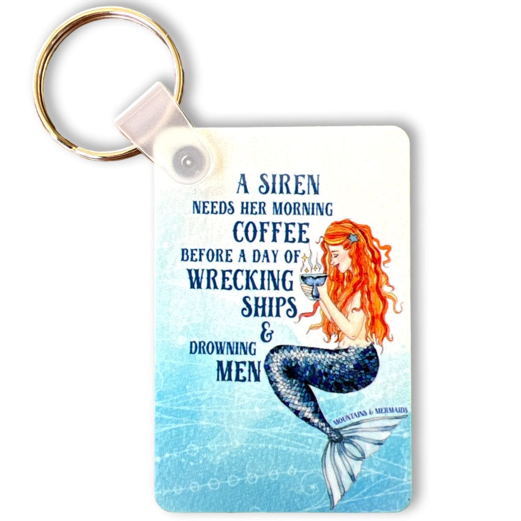 Siren's Brew Keychain - Mountains & Mermaids