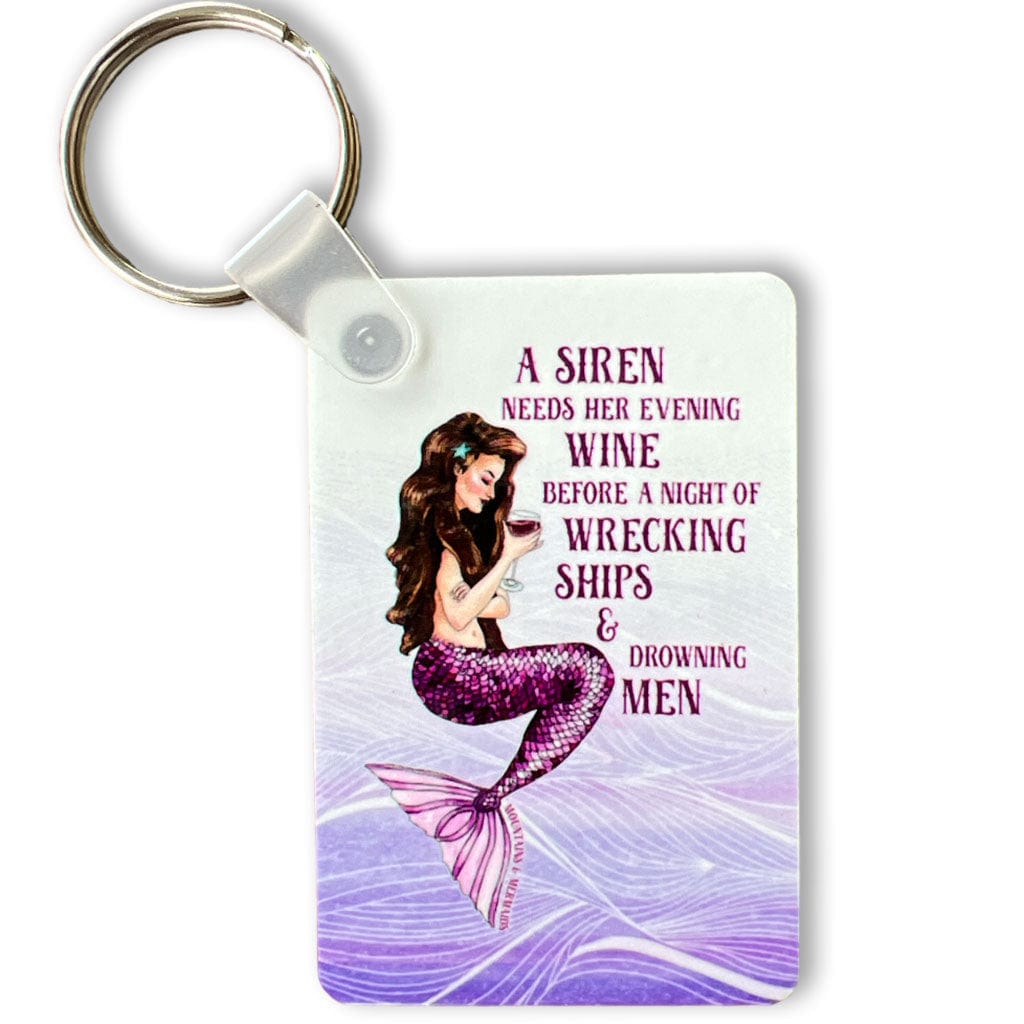 Siren's Grog Keychain - Mountains & Mermaids