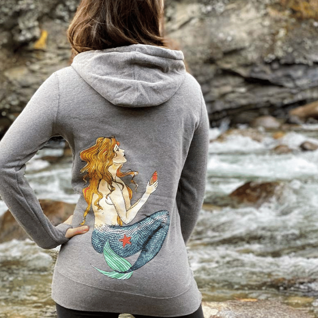 Vintage Mermaid Hoodie Dress - Mountains & Mermaids