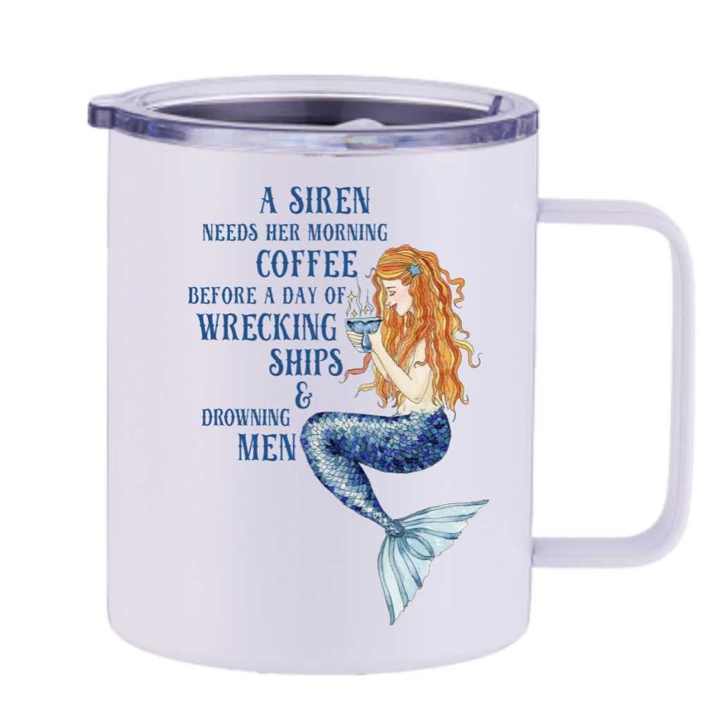 Siren's Brew Insulated Travel Mug - Mountains & Mermaids