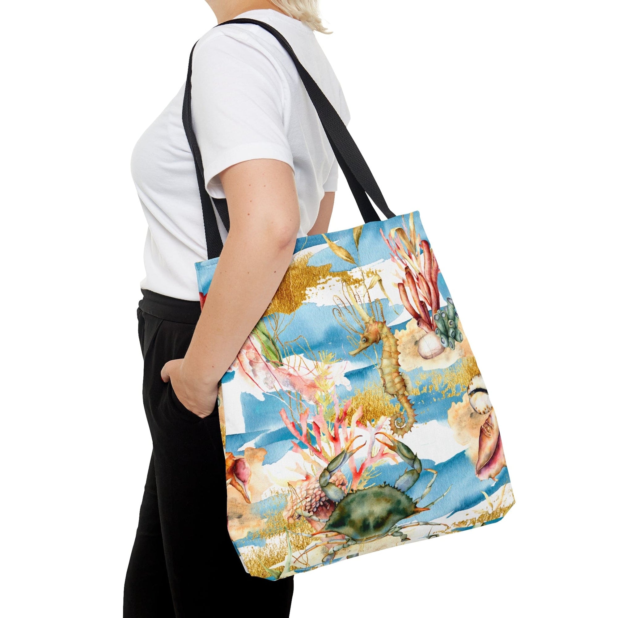 Mountains & Mermaids A Day at The Beach Tote Bag 77102294128196496735