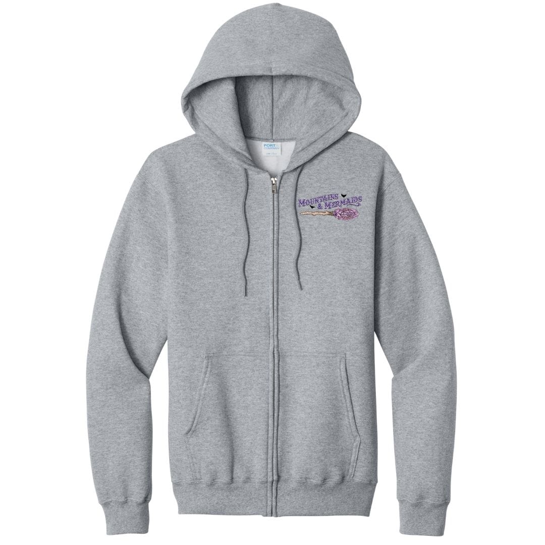 Mountains & Mermaids A Girl Needs Options Fleece Zip Hoodie