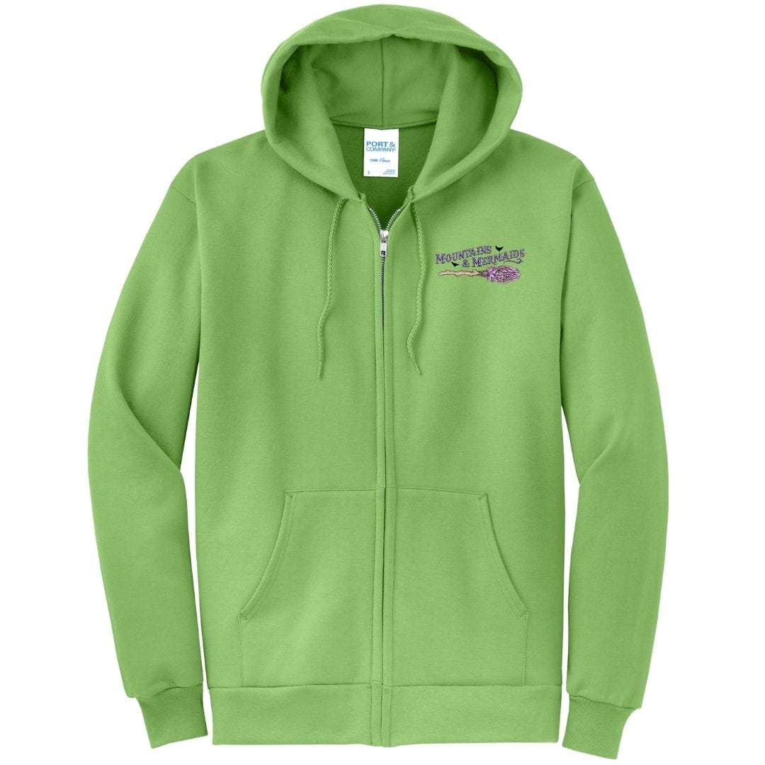 Mountains & Mermaids A Girl Needs Options Fleece Zip Hoodie