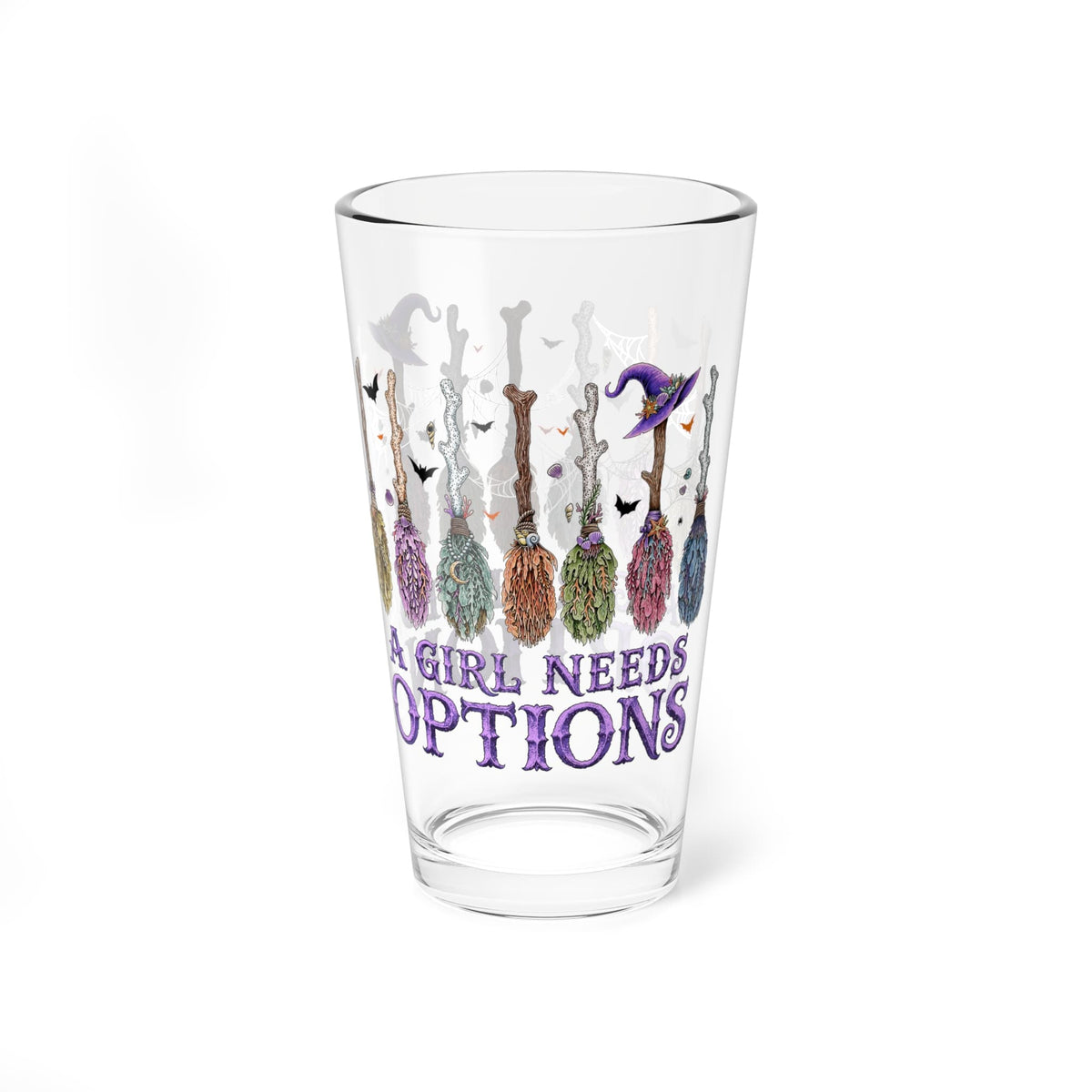 Mountains & Mermaids A Girl Needs Options Pint Glass 16oz 37602359515302708872
