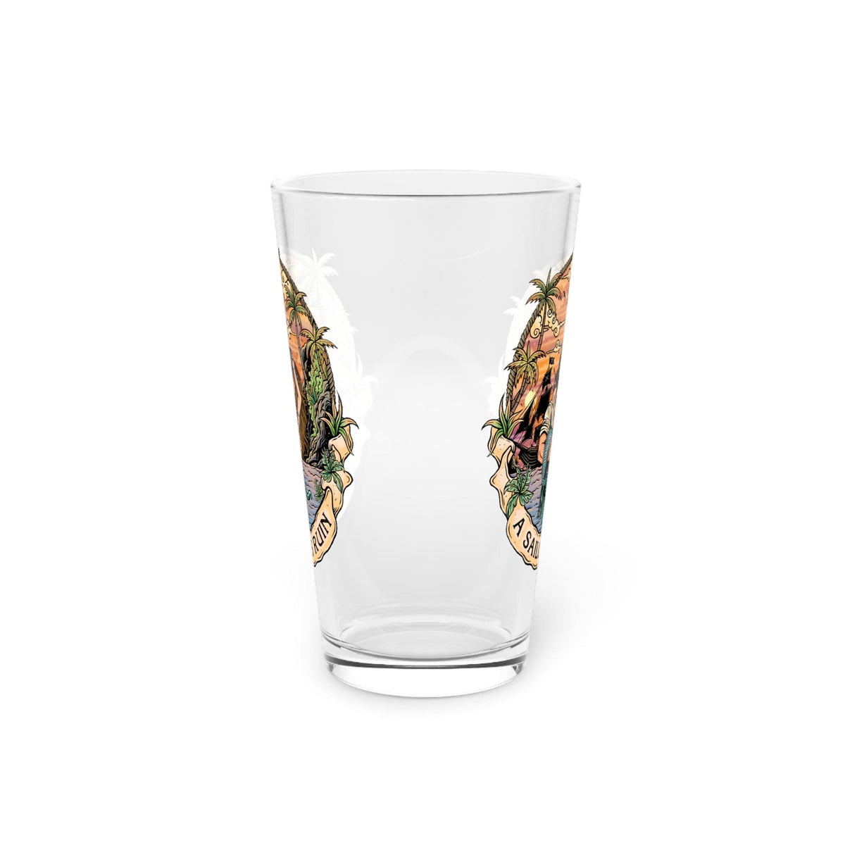 Mountains & Mermaids A Sailor's Ruin 16oz Pint Glass 16oz 30308001175020247855