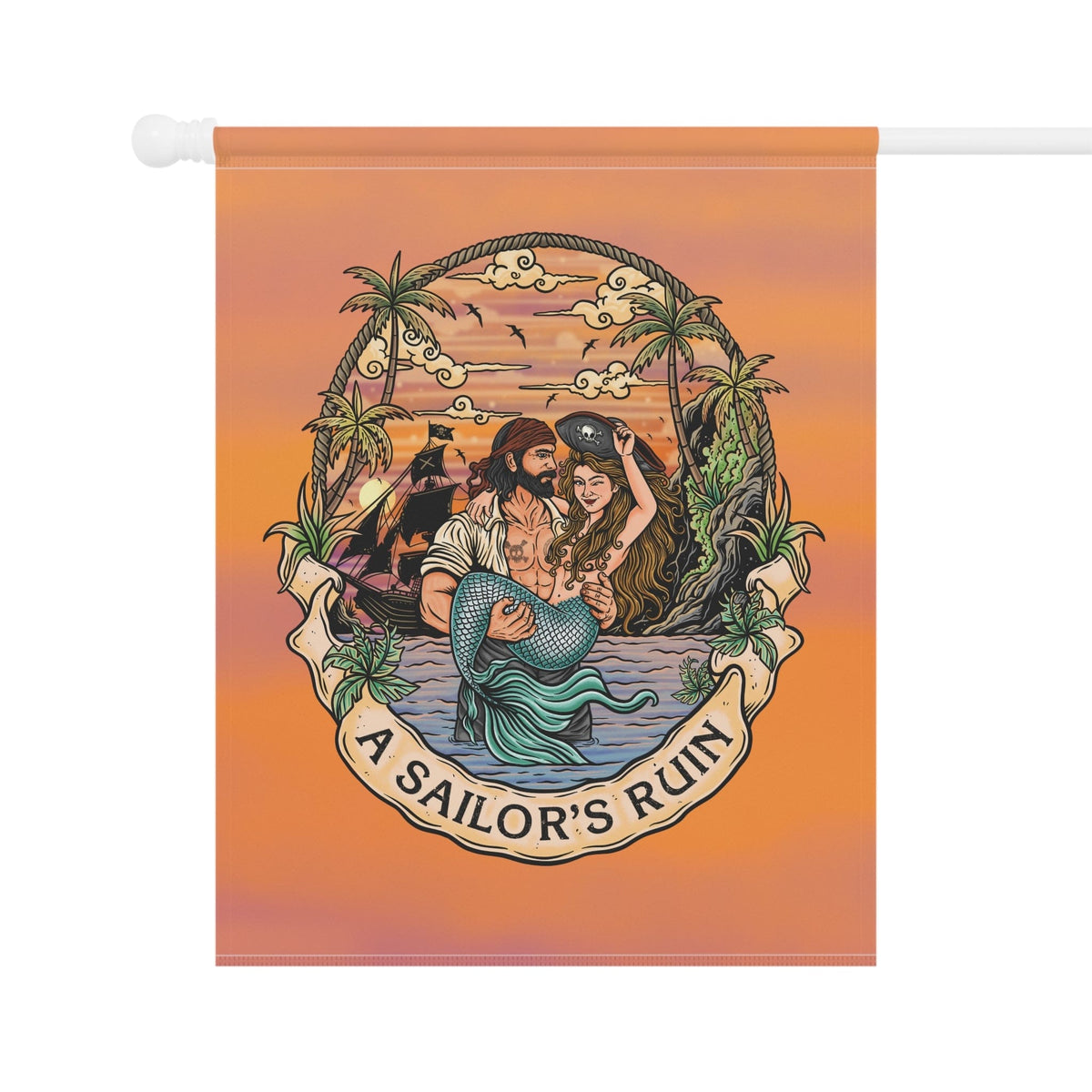 Mountains & Mermaids A Sailor’s Ruin Flag 24.5'' × 32'' 26013836026088283609