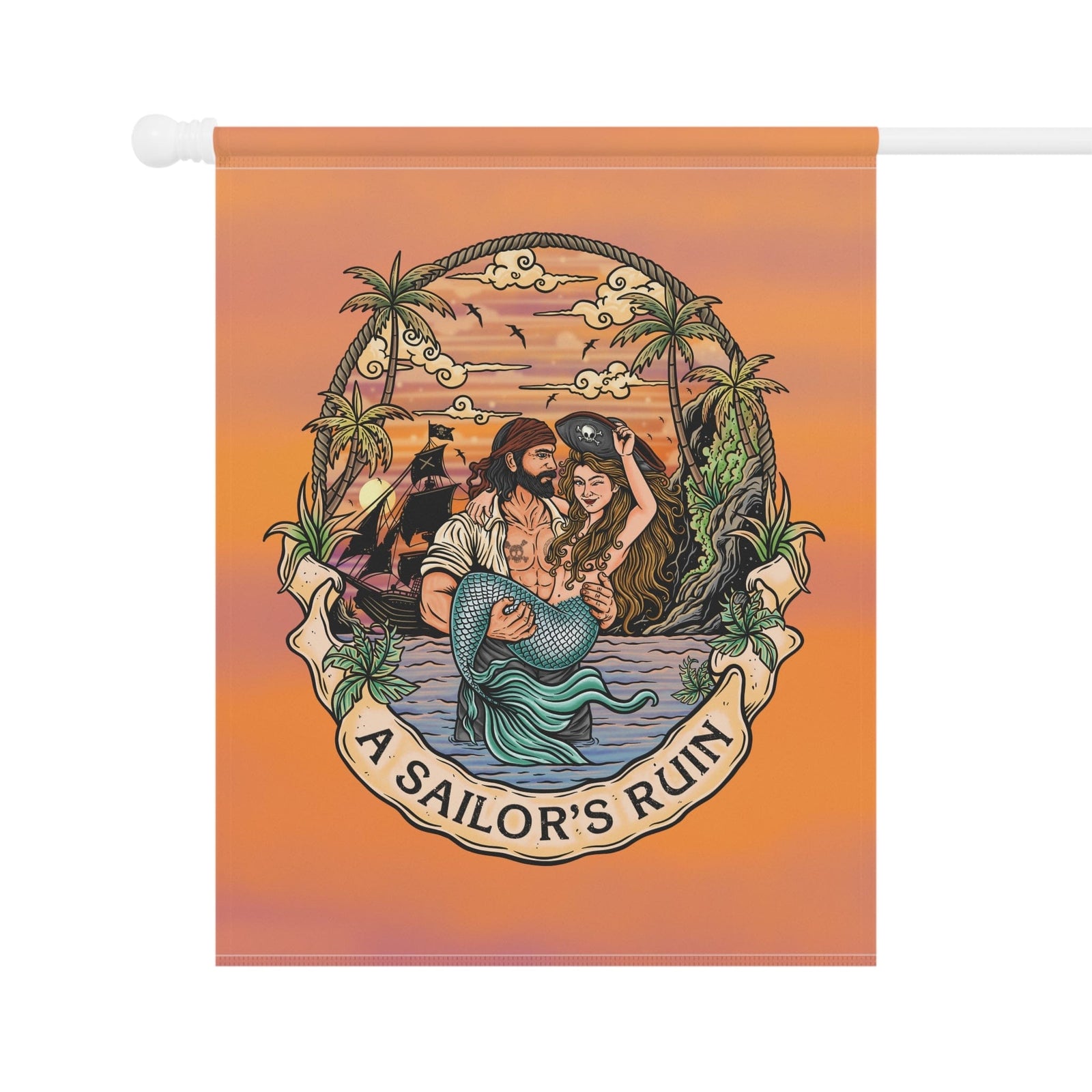 Mountains & Mermaids A Sailor’s Ruin Flag 24.5'' × 32'' 26013836026088283609