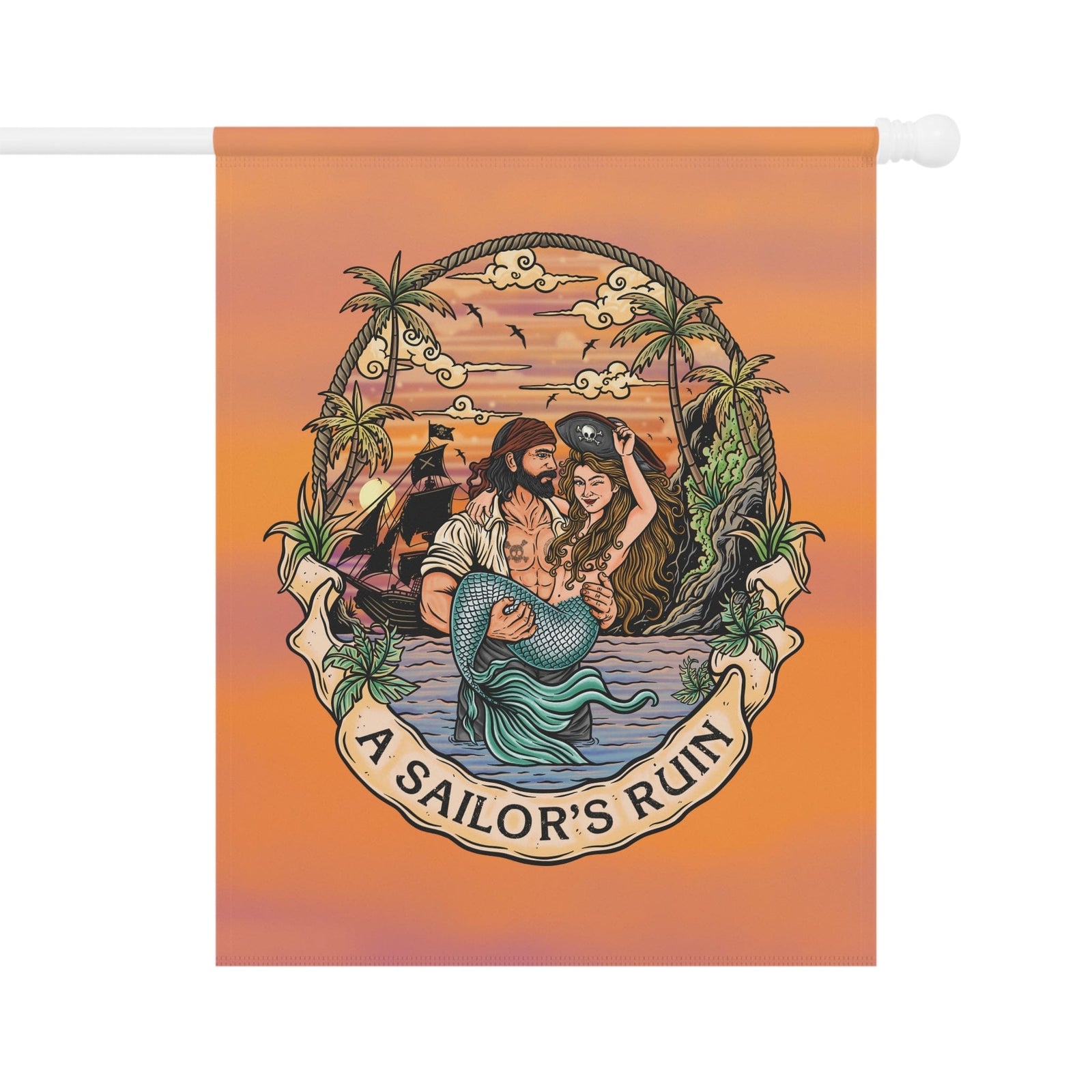 Mountains & Mermaids A Sailor’s Ruin Flag 24.5'' × 32'' 26013836026088283609