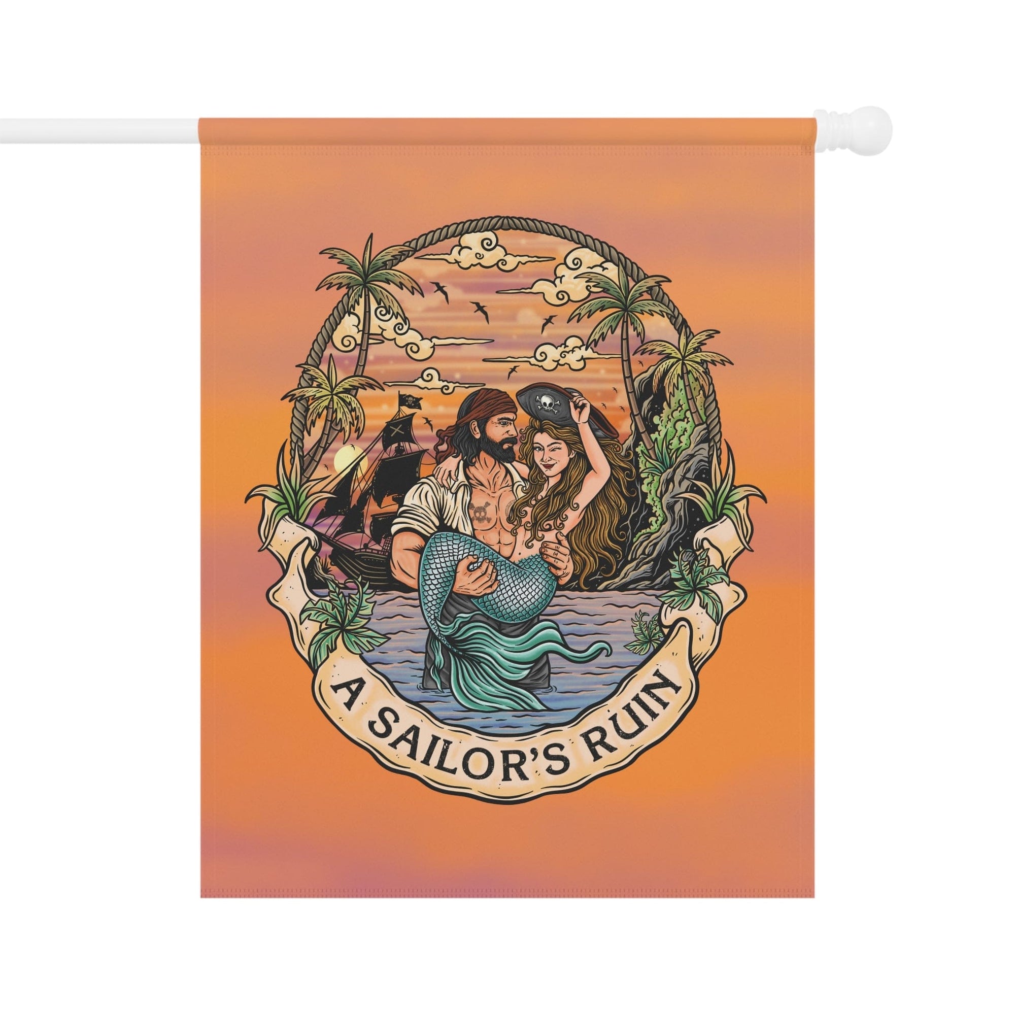 Mountains & Mermaids A Sailor’s Ruin Flag 24.5'' × 32'' 26013836026088283609
