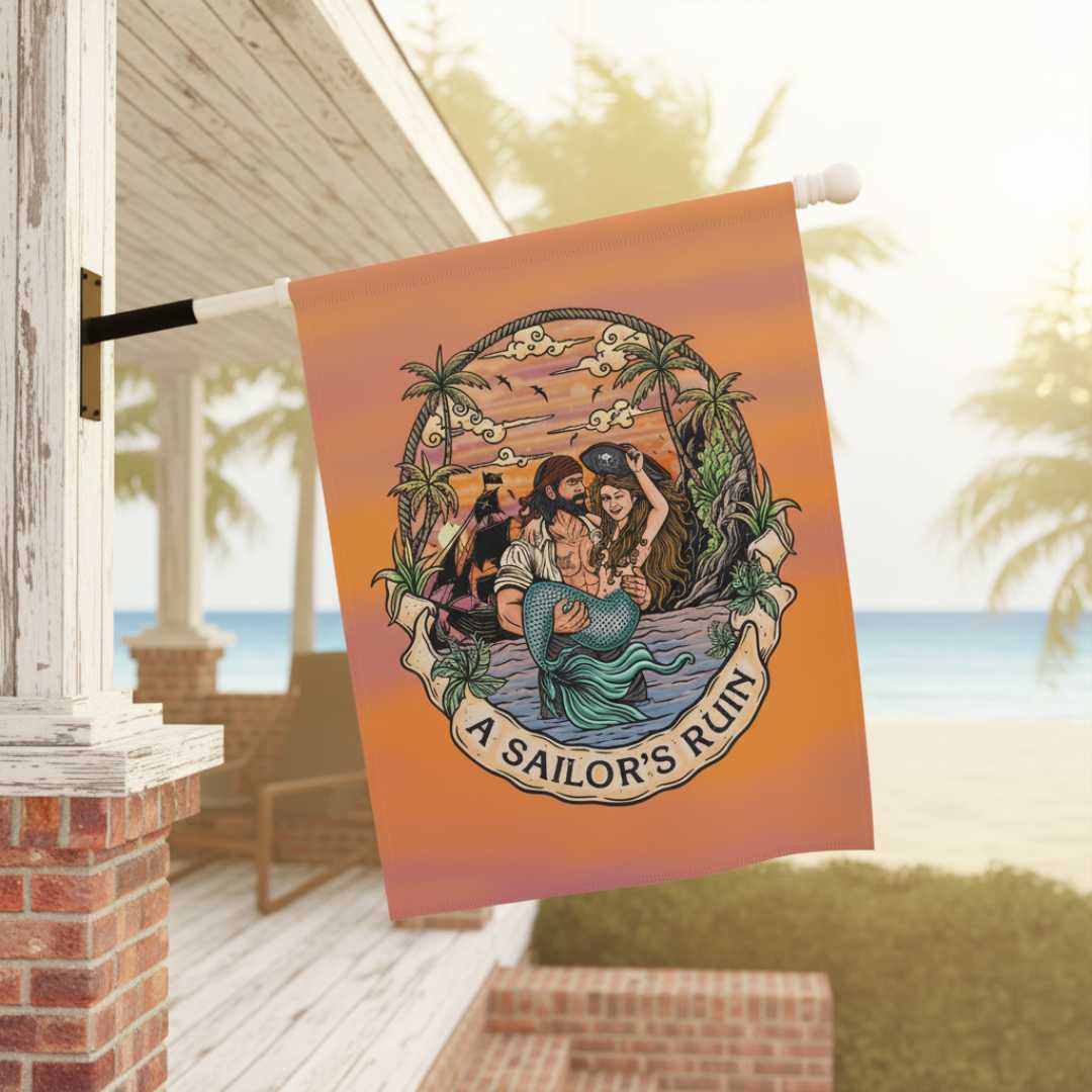 Mountains &amp; Mermaids A Sailor’s Ruin Flag 24.5&#39;&#39; × 32&#39;&#39; 26013836026088283609