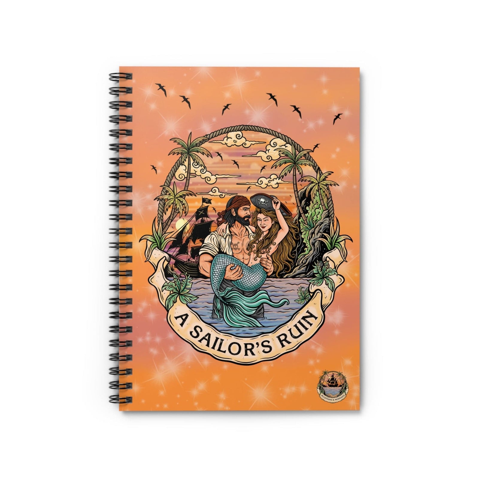 Mountains & Mermaids A Sailor's Ruin Notebook One Size 33708705754709928552