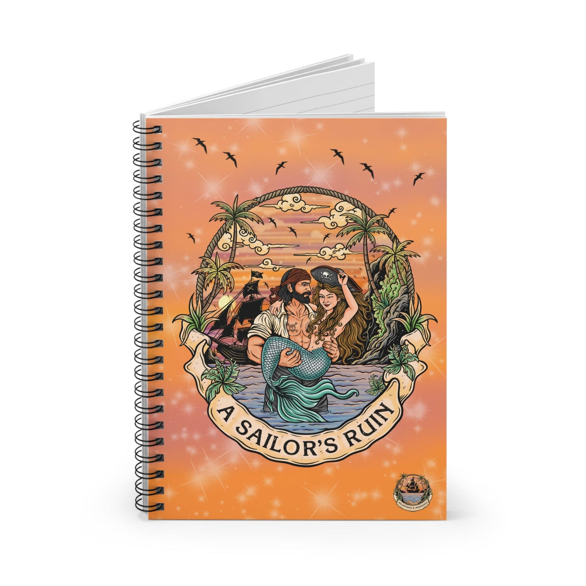Mountains &amp; Mermaids A Sailor&#39;s Ruin Notebook One Size 33708705754709928552
