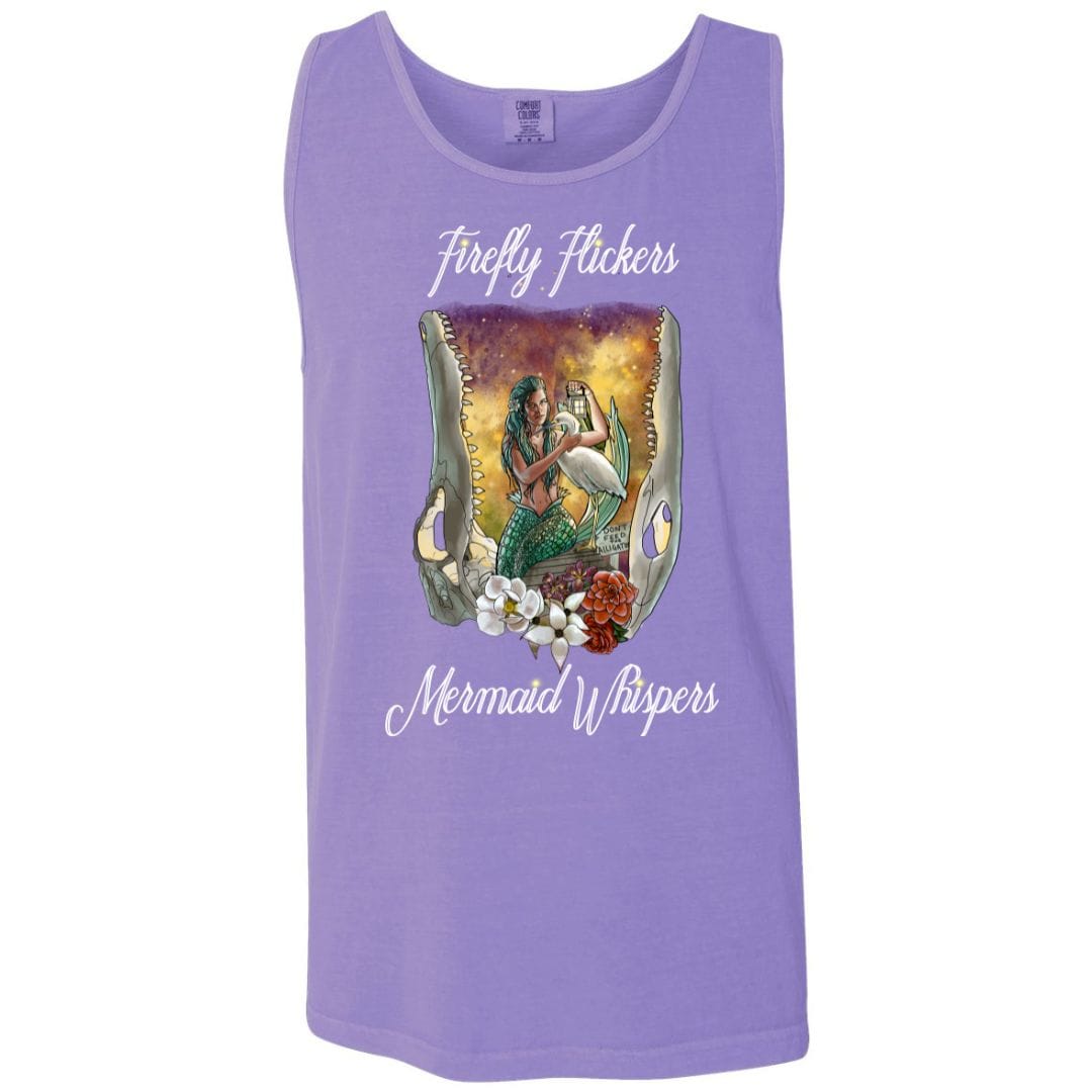 Mountains &amp; Mermaids Bayou Mermaid Boyfriend Tank Small / Violet MM10743