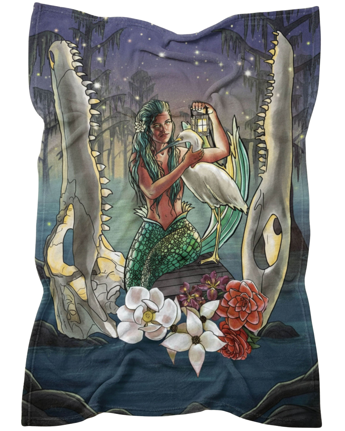 Mountains & Mermaids Bayou Mermaid Plush Blanket