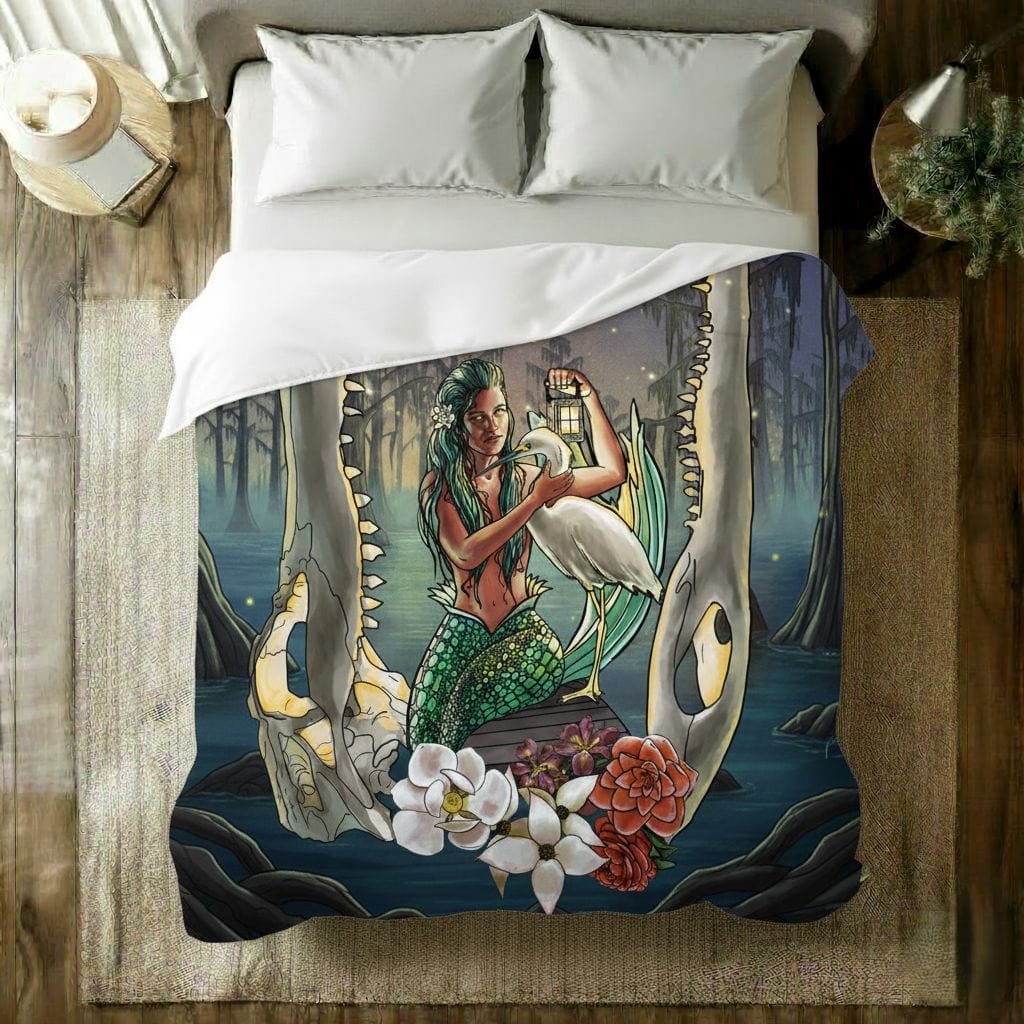 Mountains & Mermaids Bayou Mermaid Plush Blanket