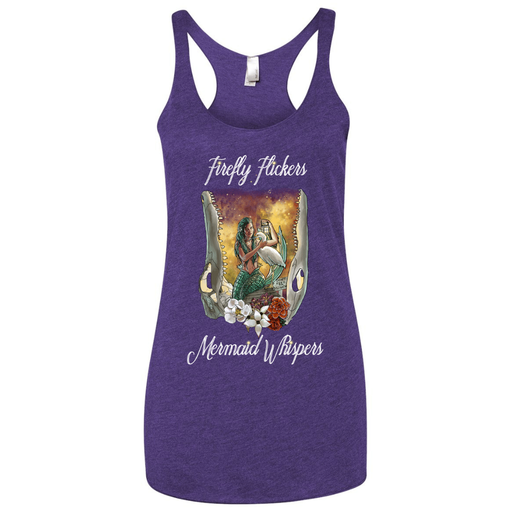 Mountains & Mermaids Bayou Mermaid Racerback Tank Small / Purple MM1666