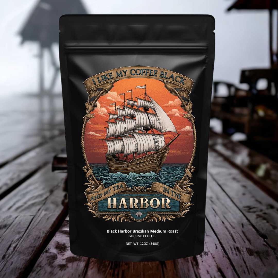 Mountains & Mermaids Black Harbor Brazilian Medium Roast Whole Bean MM2550