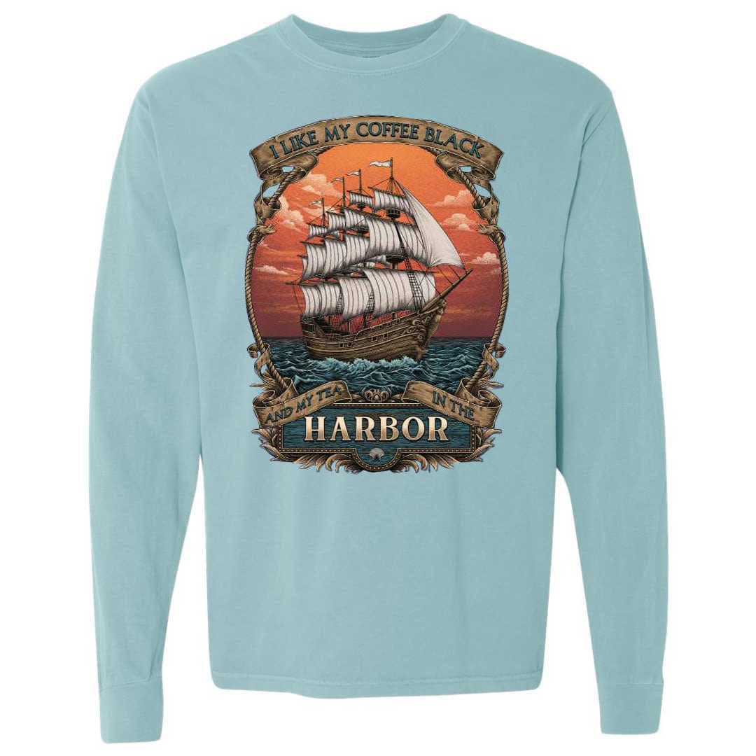 Mountains & Mermaids Black Harbor Long Sleeve T-Shirt (Chalky Mint) Small MM2587