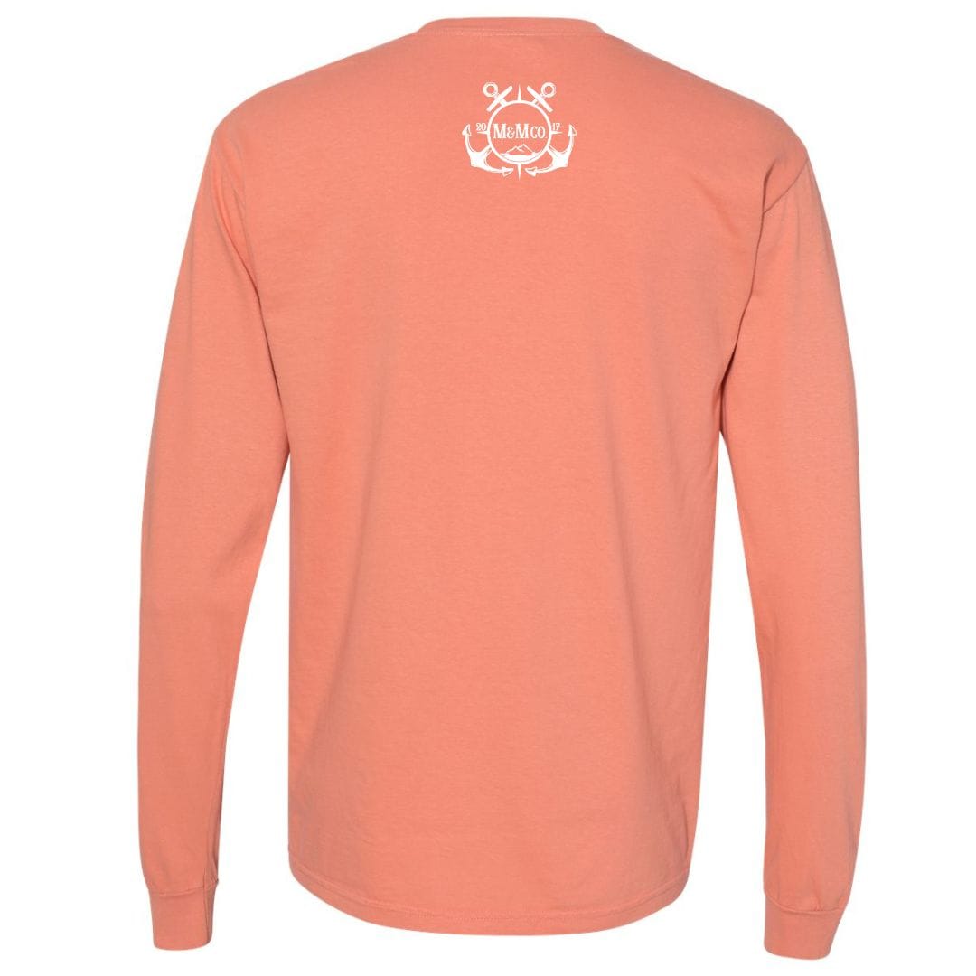 Mountains & Mermaids Black Harbor Long Sleeve T-Shirt (Terracotta)