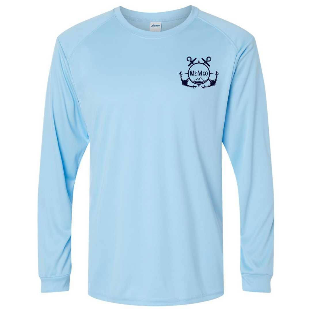 Mountains & Mermaids Black Harbor Performance Sun Shirt (Blue Mist)