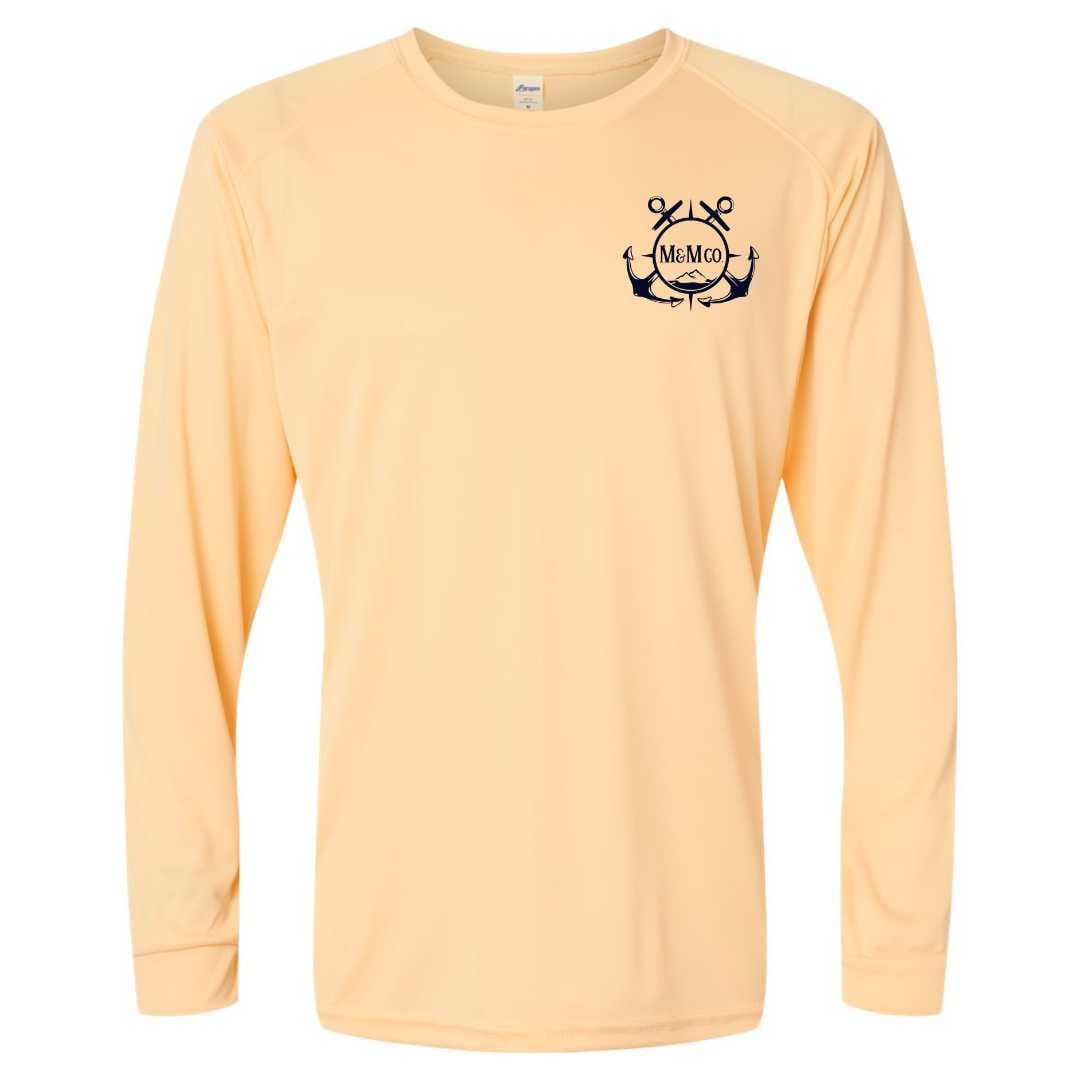 Mountains & Mermaids Black Harbor Performance Sun Shirt (Peach) Small MM2605